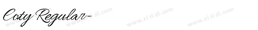 Coty Regular字体转换 Coty Regular字体转换
